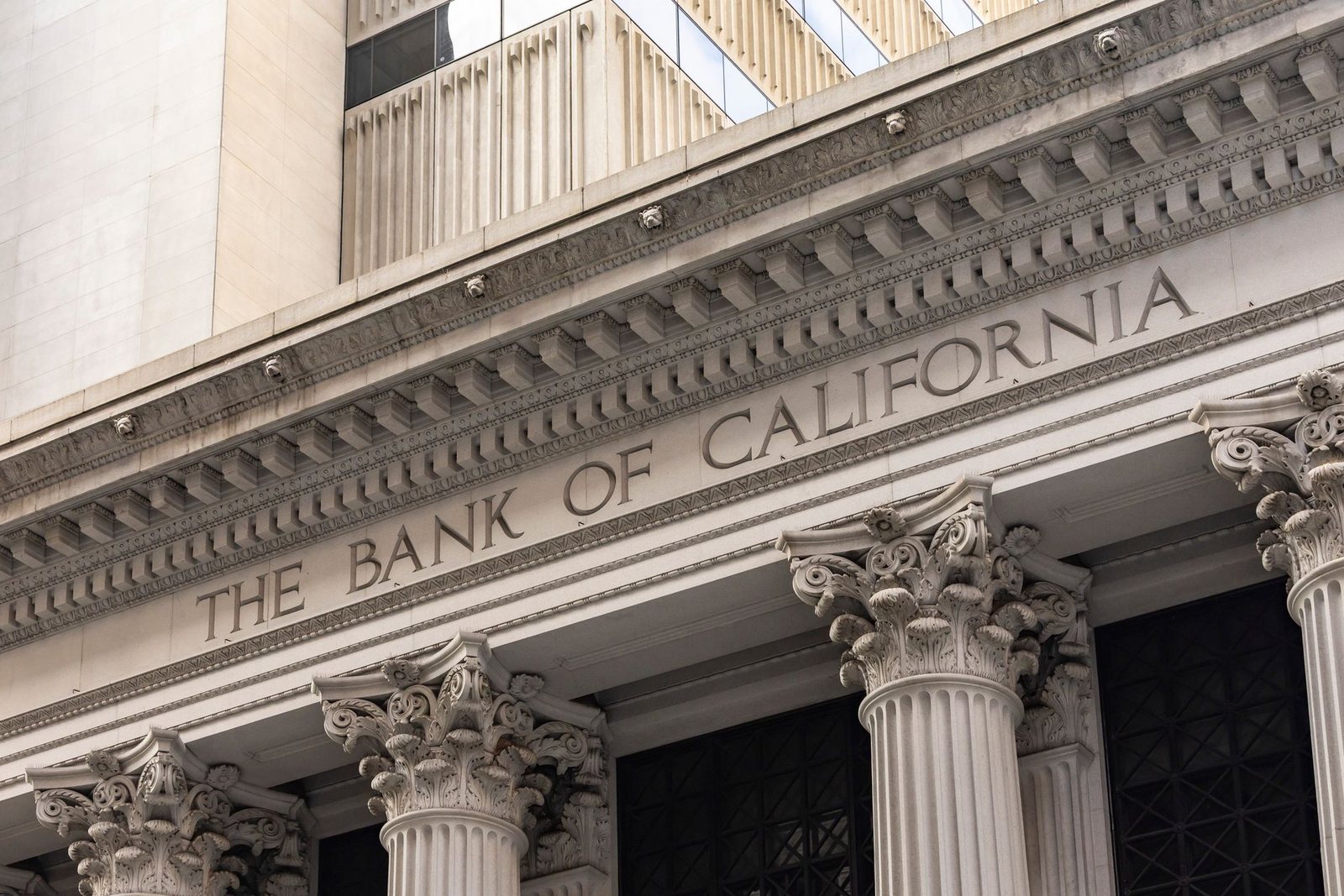 A bank building, representing a lender and a maturing commercial loan.